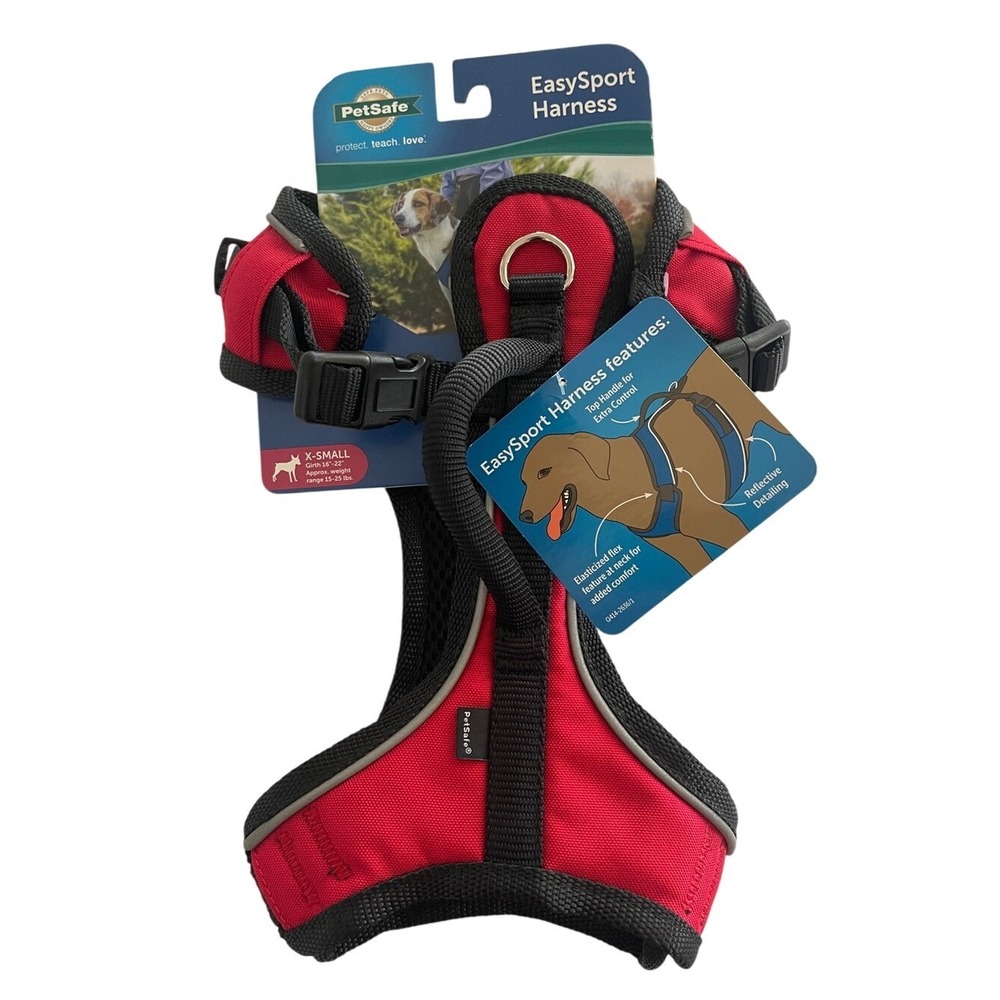 PetSafe EasySport Red and Black Dog Harness XS 15-25 Lbs
